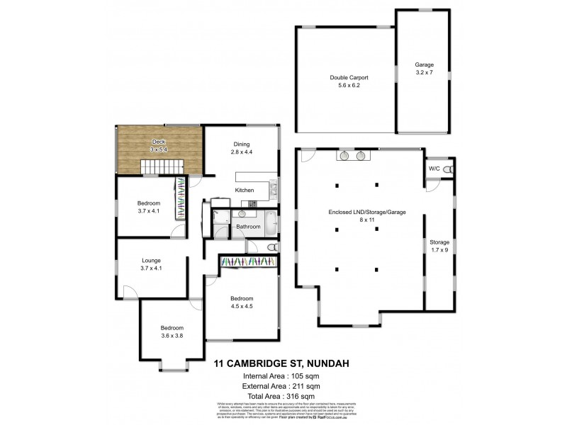 11 Cambridge Street, Nundah QLD 4012 Floorplan