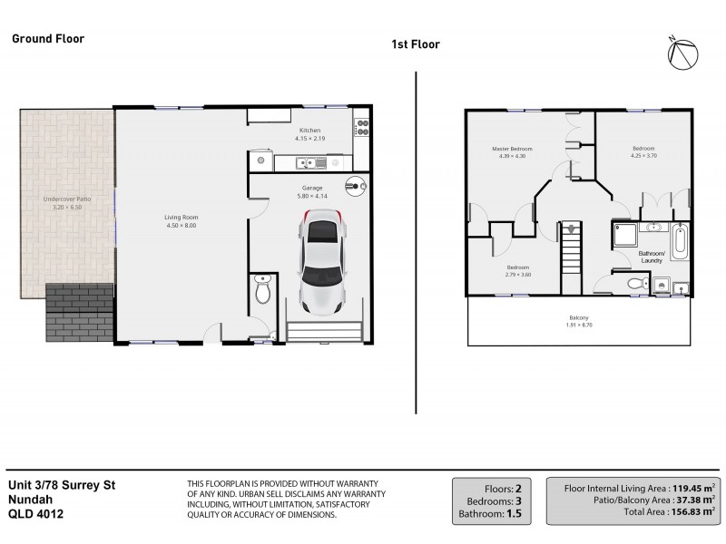 3/78 Surrey Street, Nundah QLD 4012 Floorplan