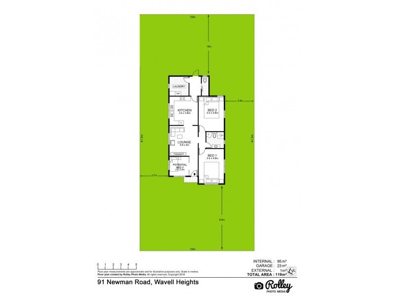91 Newman Road, Wavell Heights QLD 4012 Floorplan
