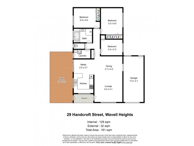29 Handcroft Street, Wavell Heights QLD 4012 Floorplan