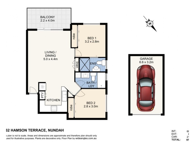 2/62 HAMSON TERRACE, Nundah QLD 4012 Floorplan
