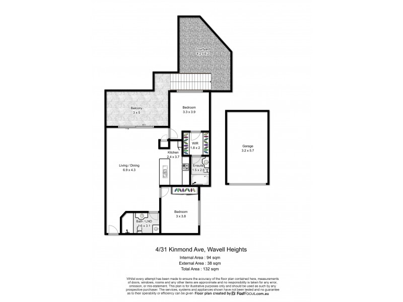 4/31 Kinmond Avenue, Wavell Heights QLD 4012 Floorplan
