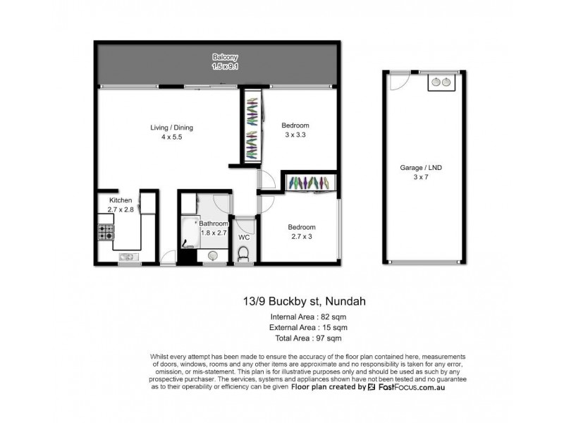 13/9 Buckby Street, Nundah QLD 4012 Floorplan