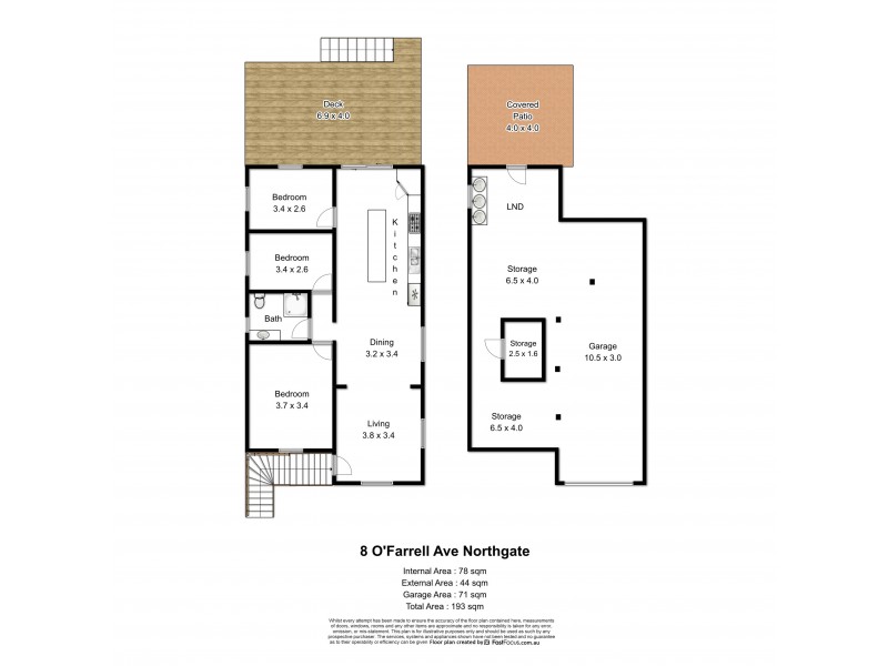 8 O’Farrell Avenue, Northgate QLD 4013 Floorplan