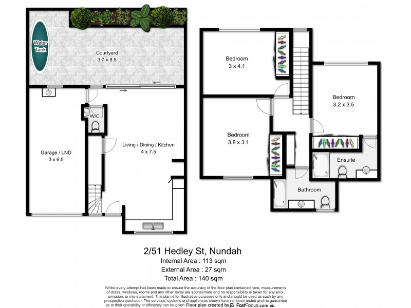 2/51 Hedley Avenue, Nundah QLD 4012 Floorplan