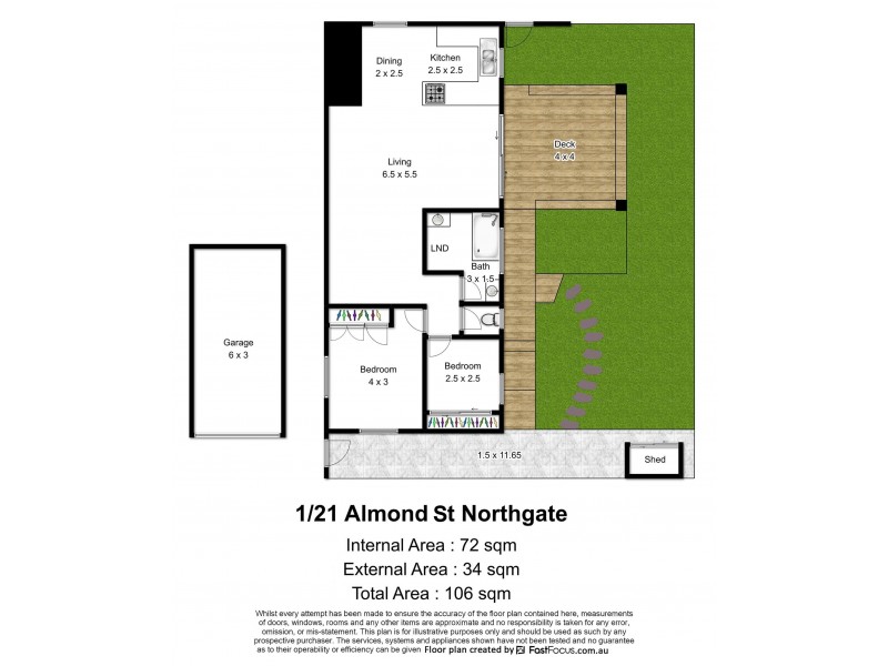 1/21 Almond Street, Northgate QLD 4013 Floorplan