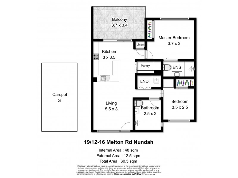 19/12-16 Melton Road, Nundah QLD 4012 Floorplan