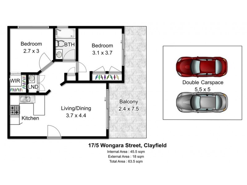 17/5 Wongara Street, Clayfield QLD 4011 Floorplan