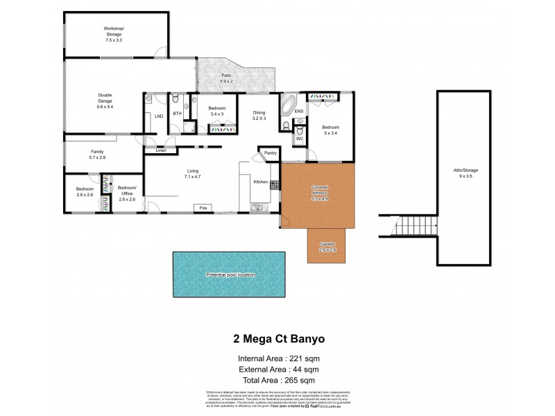 2 Mega Ct, Banyo QLD 4014 Floorplan