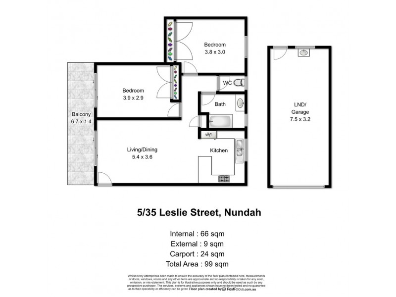 5/35 Leslie Street, Nundah QLD 4012 Floorplan