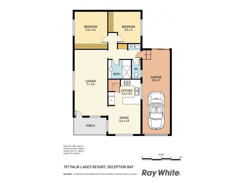 157 Palm Lakes Resort, Deception Bay QLD 4508 Floorplan