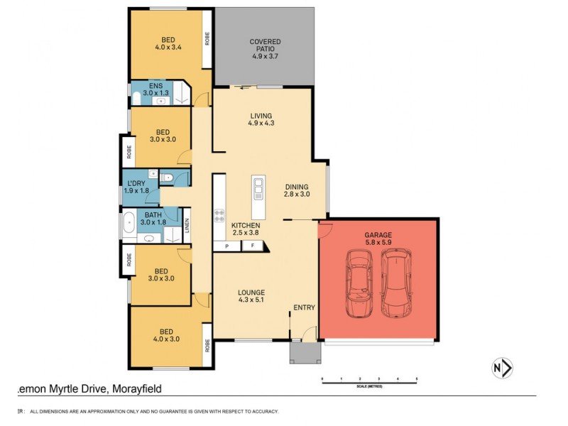 17 Lemon Myrtle Drive, Morayfield QLD 4506 Floorplan