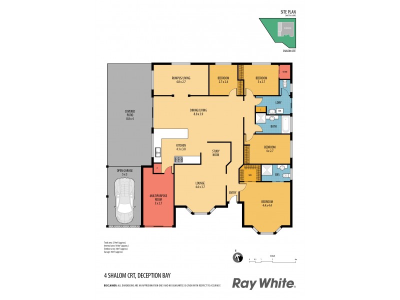 4 Shalom Court, Deception Bay QLD 4508 Floorplan