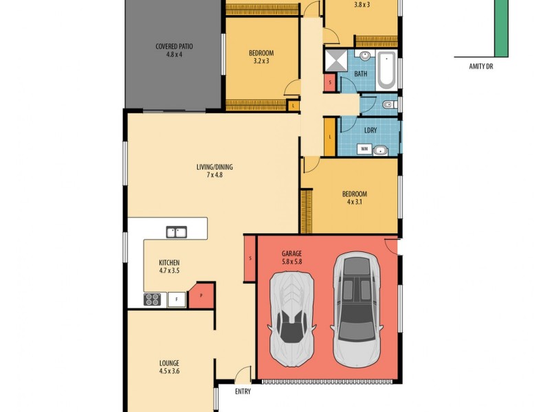 47 Amity Drive, Rothwell QLD 4022 Floorplan