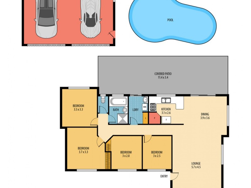 10 Jacqueline Court, Deception Bay QLD 4508 Floorplan
