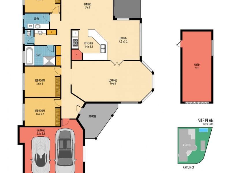 2 Caitlin Court, Rothwell QLD 4022 Floorplan