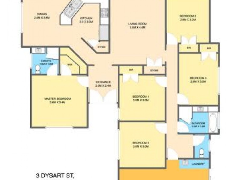 3 Dysart Street, Rothwell QLD 4022 Floorplan