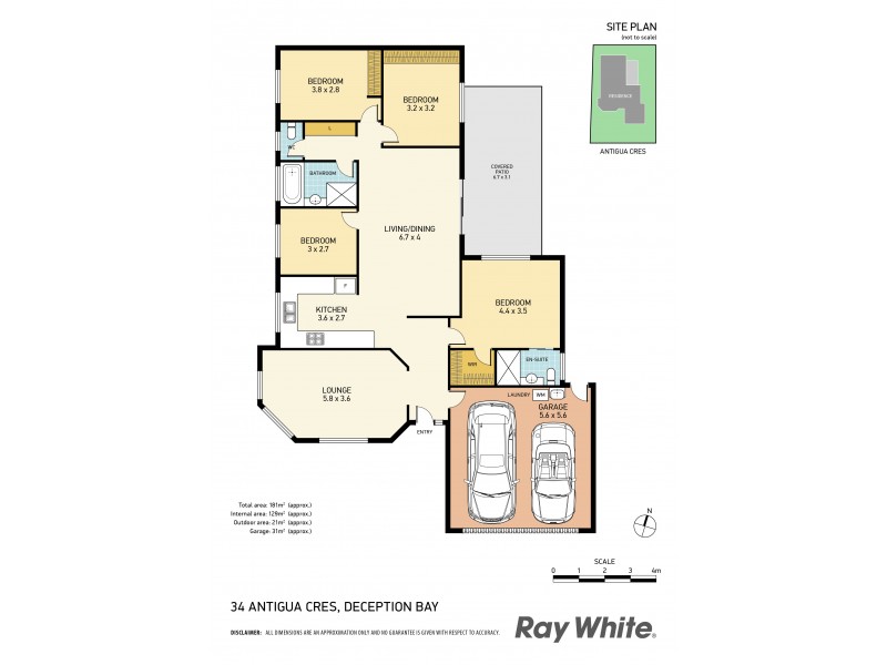 34 Antigua Crescent, Deception Bay QLD 4508 Floorplan