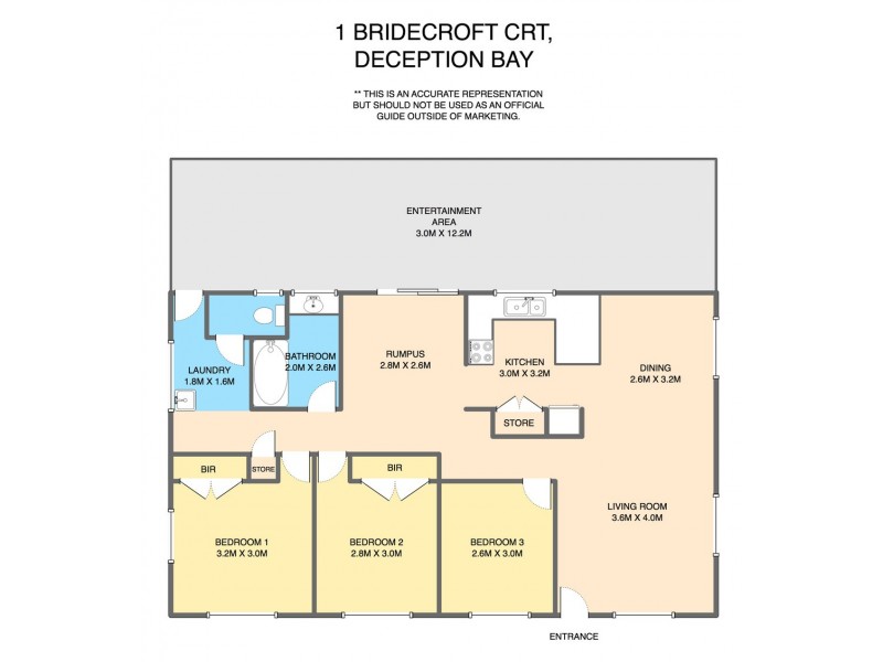 1 Bridecroft Court, Deception Bay QLD 4508 Floorplan