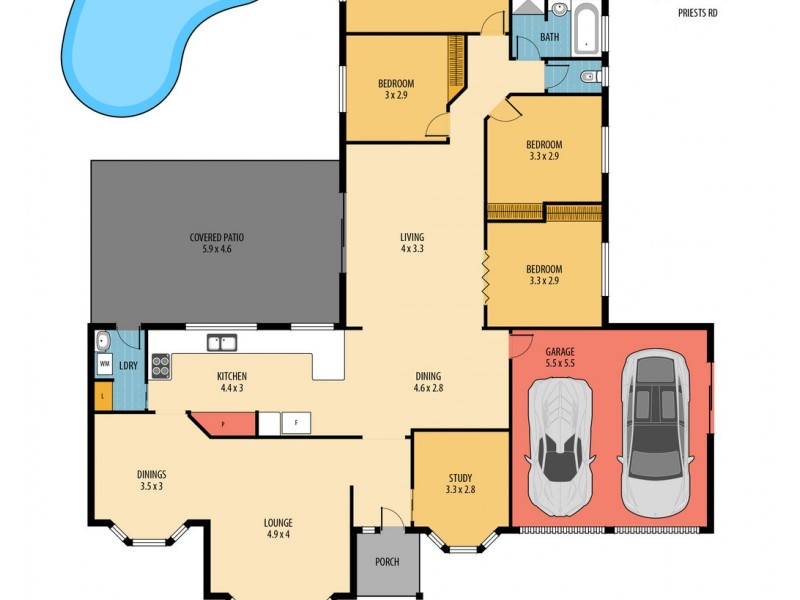 99 Priests Road, Deception Bay QLD 4508 Floorplan