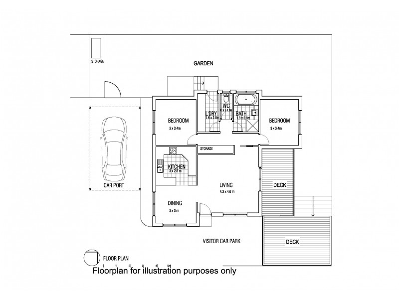 3/36 Queens Parade, Kingston TAS 7050 Floorplan