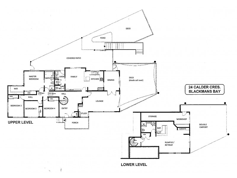 24 Calder Crescent, Blackmans Bay TAS 7052 Floorplan