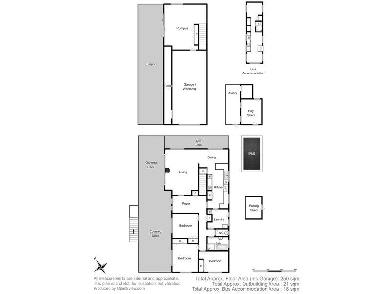 189 Woodbridge Hill Road, Woodbridge TAS 7162 Floorplan
