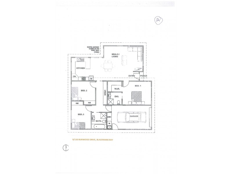 9/130 Burwood Drive, Blackmans Bay TAS 7052 Floorplan