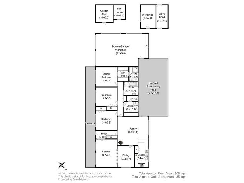7 Charles Eaton Court, Huntingfield TAS 7055 Floorplan