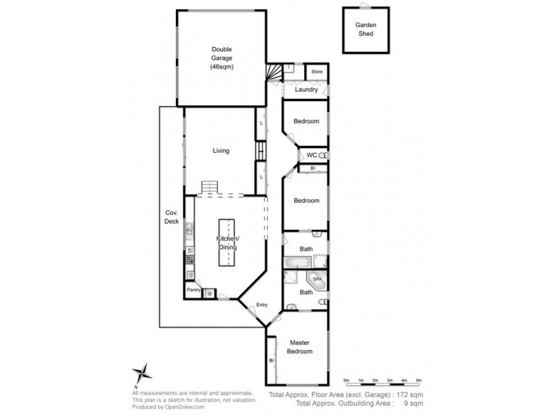 61 Slatterys, Electrona TAS 7054 Floorplan