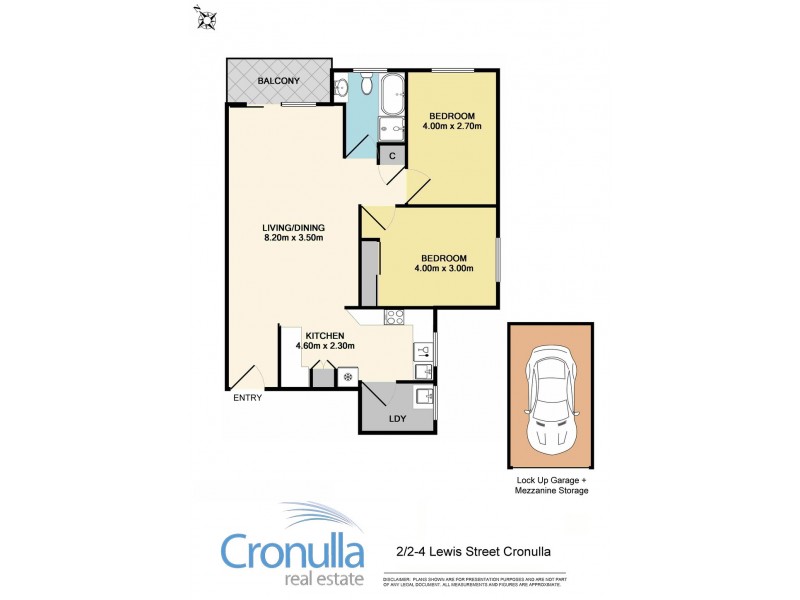 2/2-4 Lewis St, Cronulla NSW 2230 Floorplan