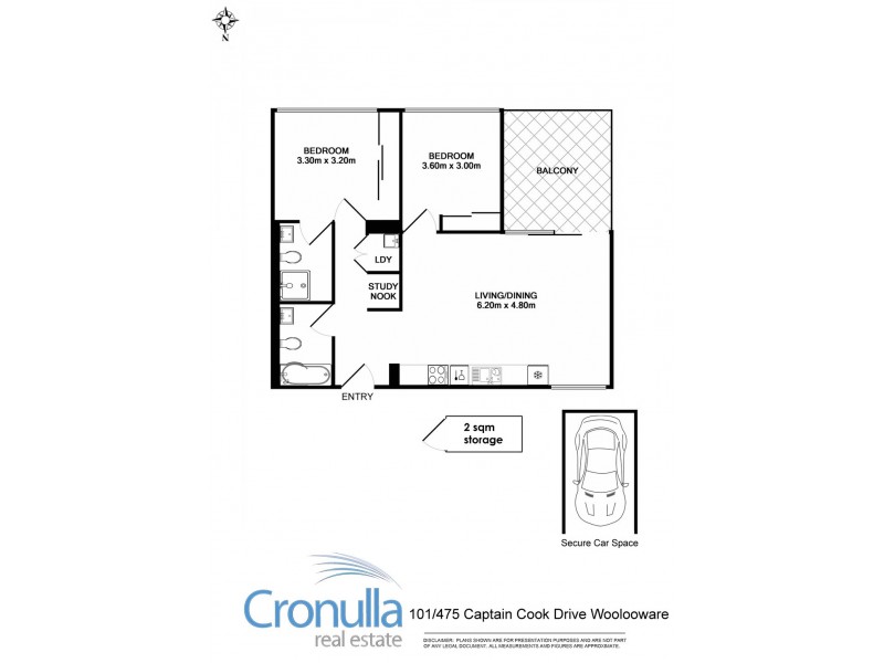 101/475 Captain Cook Drive, Woolooware NSW 2230 Floorplan