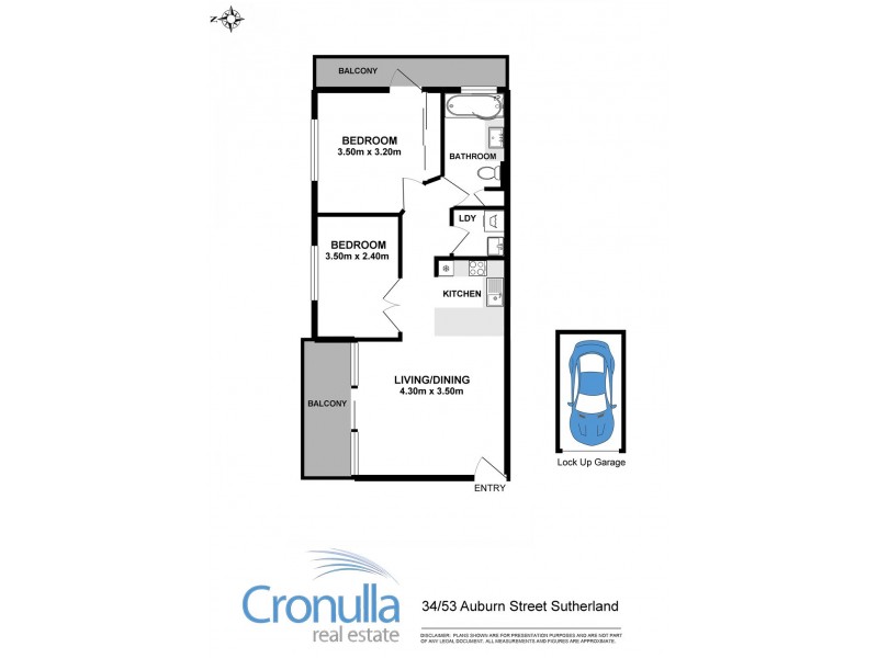 34/53 Auburn Street, Sutherland NSW 2232 Floorplan