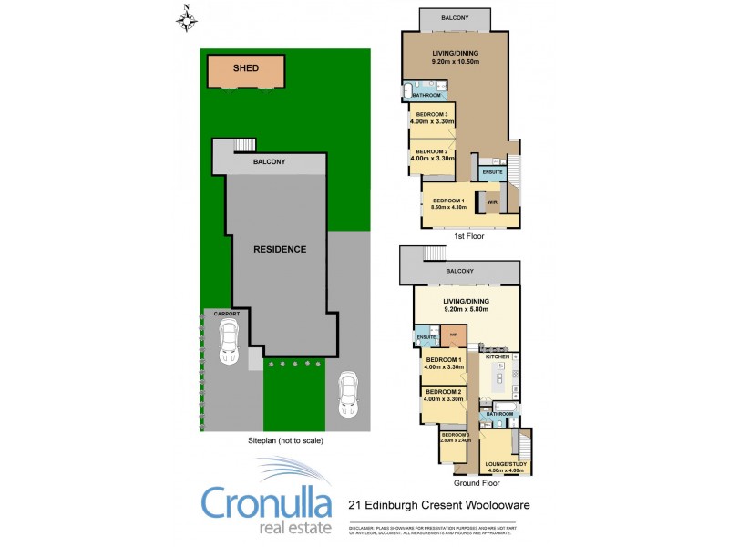 21 Edinburgh Cres, Woolooware NSW 2230 Floorplan