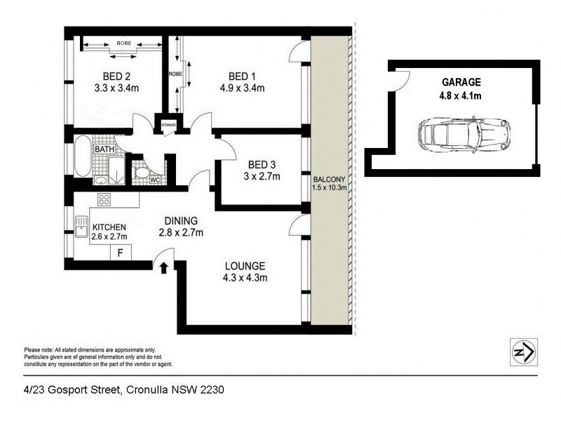 4/23 Gosport St, Cronulla NSW 2230 Floorplan