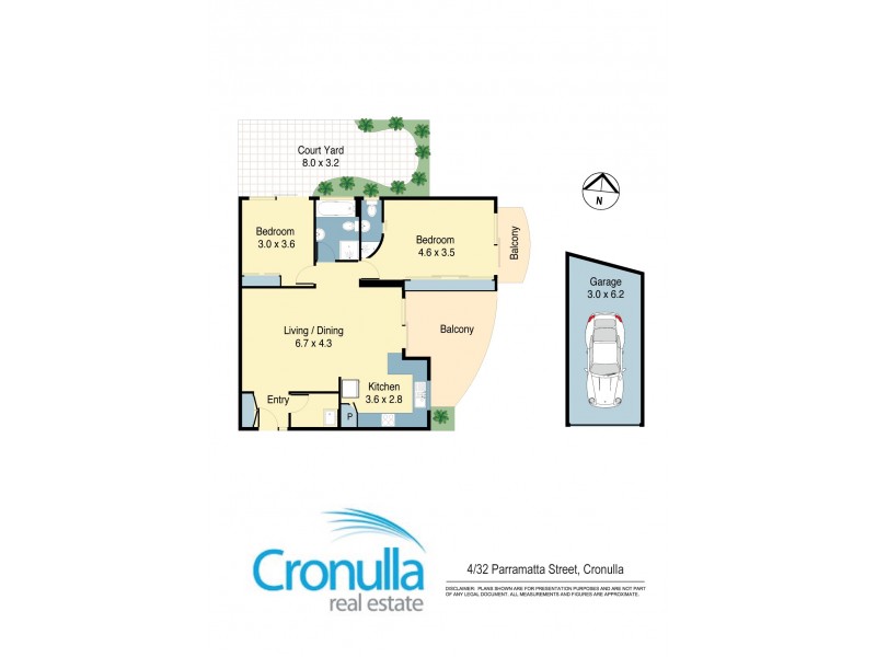4/32 Parramatta St, Cronulla NSW 2230 Floorplan