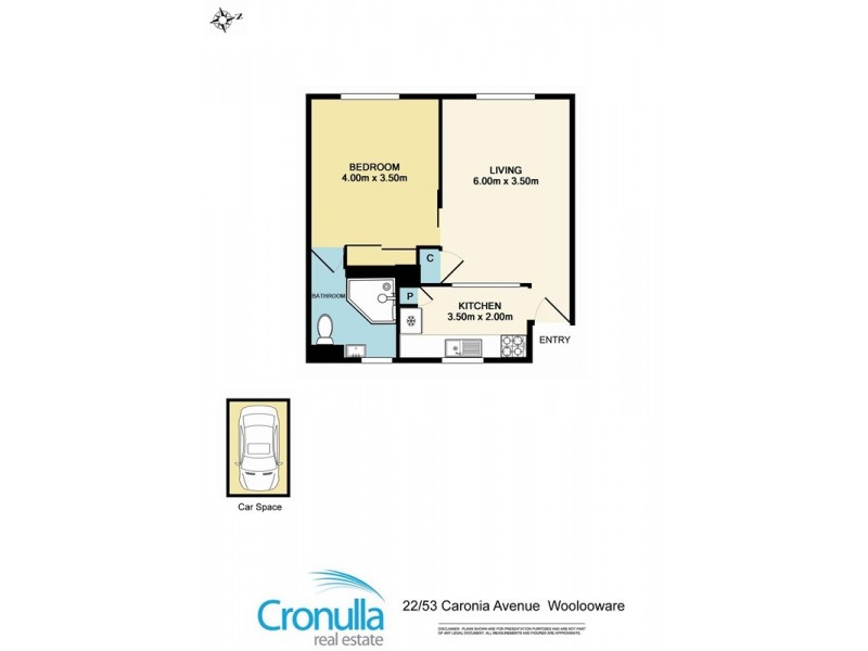 22/53 Caronia Avenue, Woolooware NSW 2230 Floorplan
