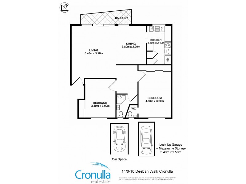 14/8-10 Deeban Walk, Cronulla NSW 2230 Floorplan