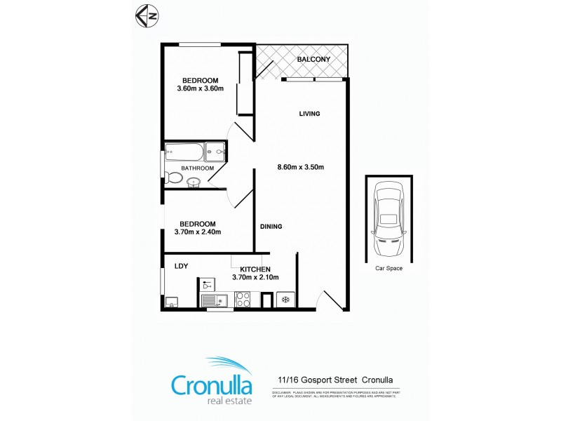 11/16-18 Gosport Street, Cronulla NSW 2230 Floorplan