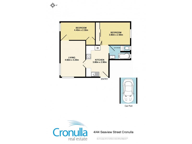 4/44 Seaview St, Cronulla NSW 2230 Floorplan