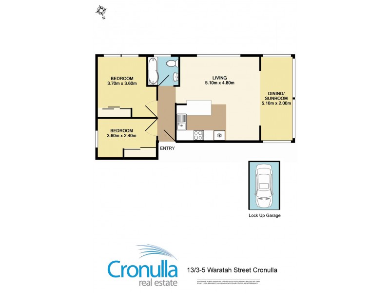 13/3-5 Waratah St, Cronulla NSW 2230 Floorplan
