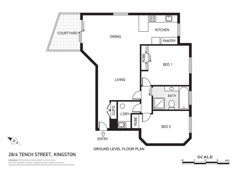 28/4 Tench Street, Kingston ACT 2604 Floorplan