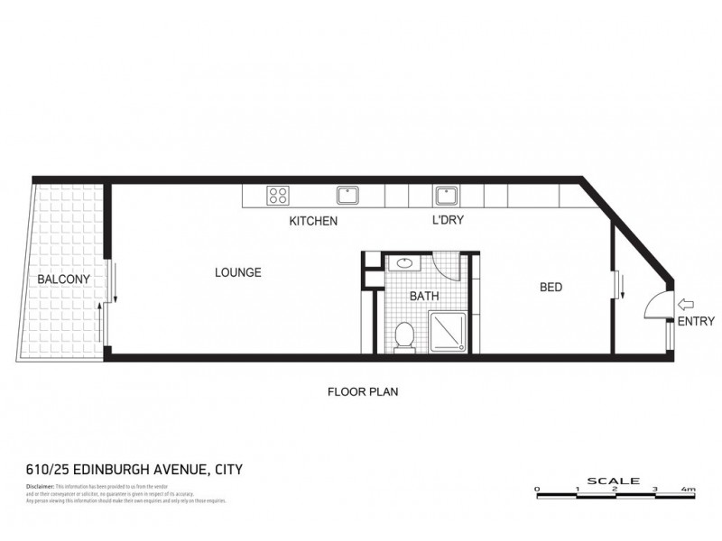 610/25 Edinburgh Avenue, City ACT 2601 Floorplan