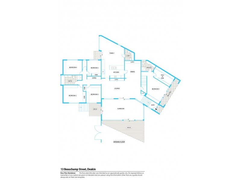 13 Beauchamp Street, Deakin ACT 2600 Floorplan