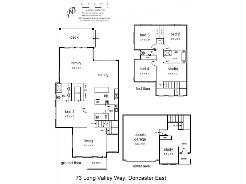 73 Long Valley Way, Doncaster East VIC 3109 Floorplan