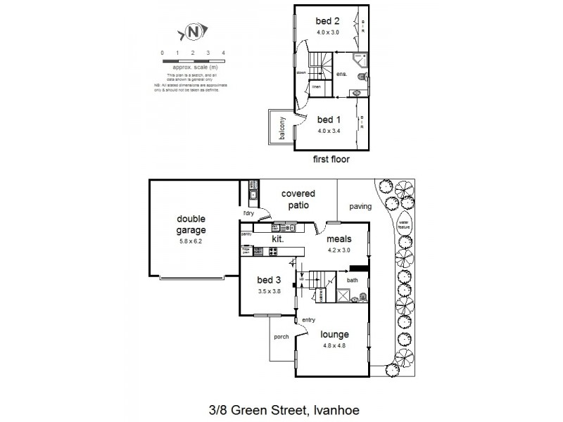 3/8 Green Street, Ivanhoe VIC 3079 Floorplan