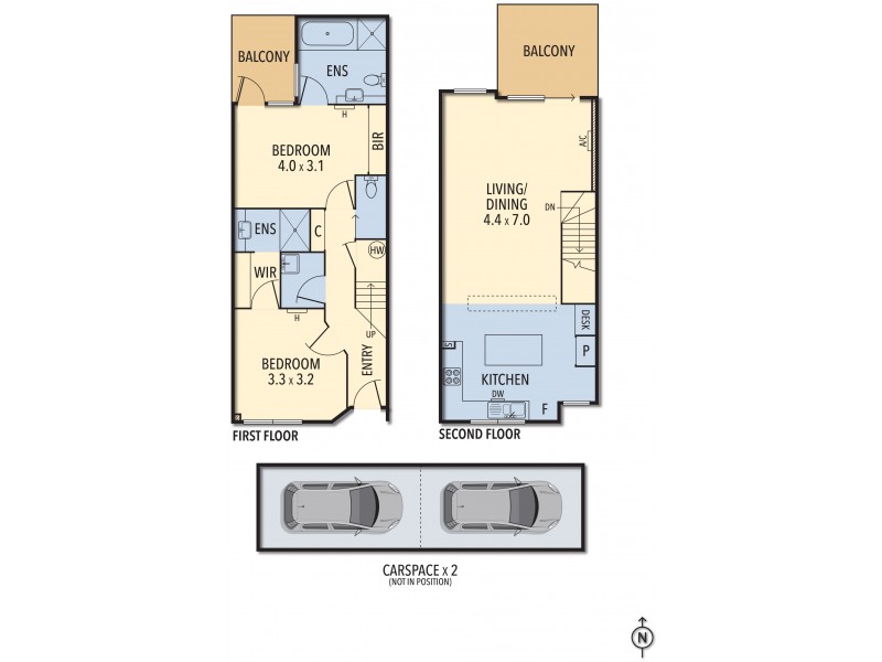 8/3 Miller Street, Fitzroy North VIC 3068 Floorplan
