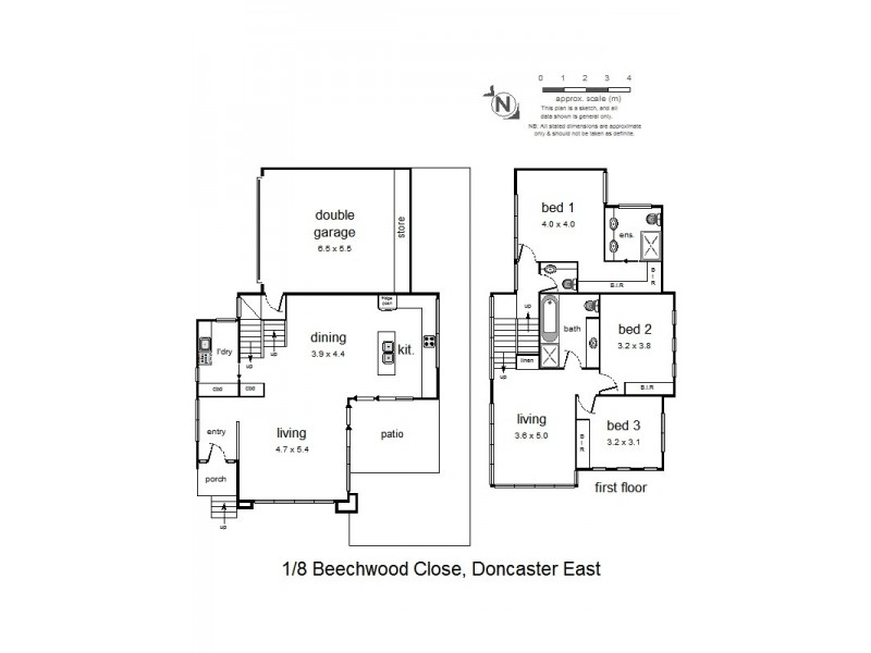 1/8 Beechwood Close, Doncaster East VIC 3109 Floorplan