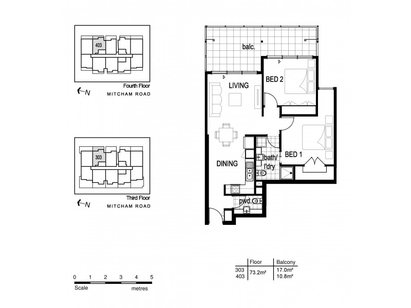 403/339 Mitcham Road, Mitcham VIC 3132 Floorplan