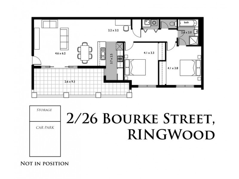 2/26 Bourke Street, Ringwood VIC 3134 Floorplan